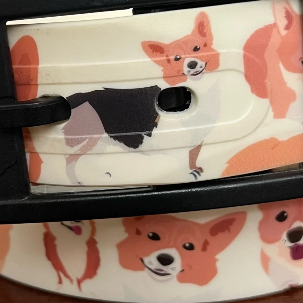 C4 Corgi Belt with black Buckle Combo waterproof dog lover novelty gift EUC